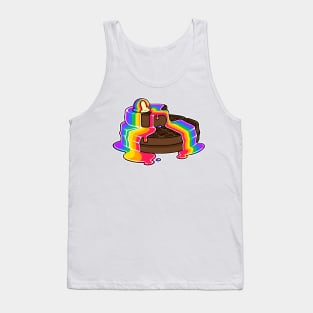 Philadelphia Philly Pride LGBT Chocolate Pancakes - Gay Rainbow Tank Top